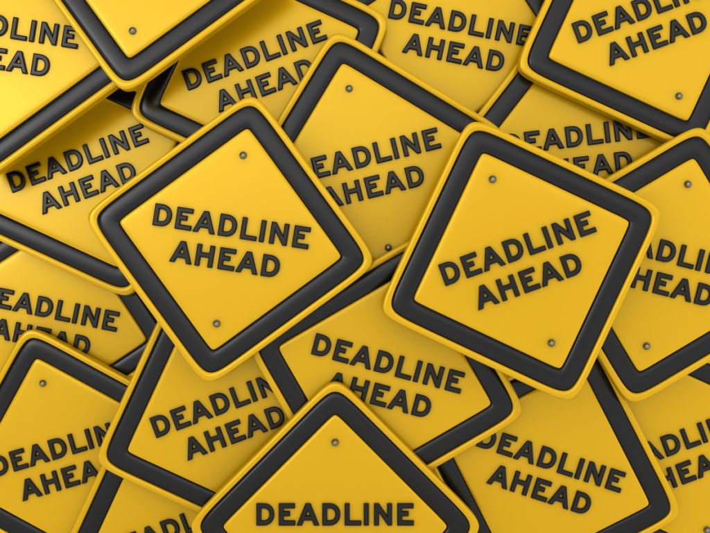 deadline ahead iStock 1064671330