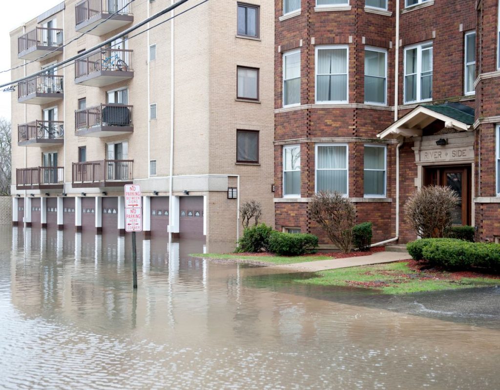 Flooded condo commercial property